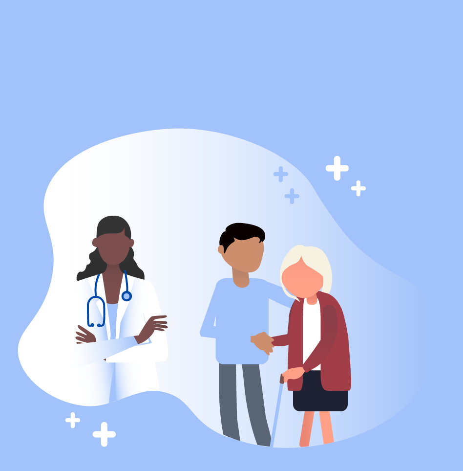 Doctor, guy and patient Doctor, guy and patient